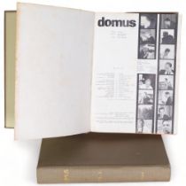 Domus, Italian design journal (Furniture, Interiors, Graphics etc.) complete series for 1964 bound