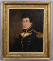 Portrait of Captain Herbert Brace Powell (Royal Navy), early to mid-19th century oil on canvas,