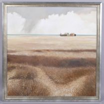 Paul Jackson, Fisherman's Shed, Dungeness, contemporary oil on canvas,