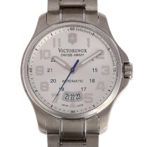 VICTORINOX - a stainless steel Swiss Army Officer's automatic calendar bracelet watch, ref.