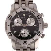 TISSOT - a stainless steel T-Sport PRS200 quartz chronograph calendar bracelet watch, ref. T362/462,