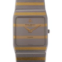 BAUME & MERCIER - a gold plated stainless steel Monte Carlo quartz bracelet watch, ref. 5739.038,