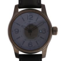 ORIS - a grey PVD stainless steel Big Crown Date automatic calendar wristwatch, ref. 7629-42, grey