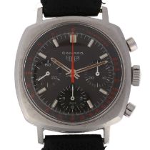 HEUER - a Vintage stainless steel Camaro mechanical chronograph wristwatch, ref. 7220, circa