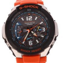 CASIO - a stainless steel and resin G-Shock Gravitymaster Tough Solar quartz alarm chronograph GMT