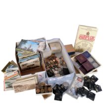 A box of British coinage, including commemorative crowns, and a D-Day Landings 50 pence