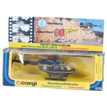 A Corgi model 926, James Bond 007, Stromberg helicopter, from the film "The Spy Who Loved Me", in