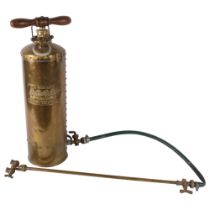 "The Four Oaks", a Vintage brass pump-action fire extinguisher, a Vintage pump-action garden sprayer