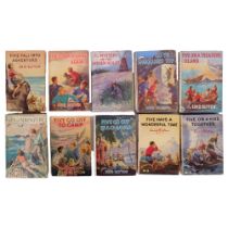 Enid Blyton Famous Five books, with dust jackets, including first editions, and The Mystery Of The