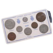 An album of George V gift card sets, date ranges from 1927 to 1936 1927 crown missing, and 1928