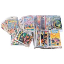 A group of approx 90 DC comics, ranging from the 1970s through to the 1990s, including Mr Miracle,