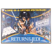 STARS WARS - a 1993 reproduction poster by ZigZag of the 1983 poster advertising "A once in a lifet