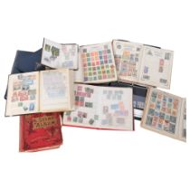 Various albums of UK and worldwide stamps, stock books etc, including a few First Day Covers etc,