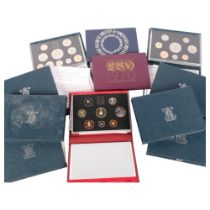 10 cased sets of United Kingdom proof coin sets Years- 1970, 1972, 1986 1989, 1900, 1992, 1993,