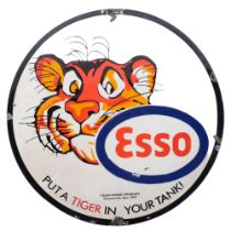 A reproduction enamel ESSO advertising sign, 29cm