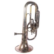 HAKES & SON - a Superior Class silver plated tenor horn