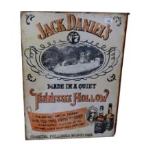 2 reproduction tin advertising signs, Jack Daniel's, and Guinness, 70cm x 50cm