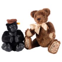 STEIFF - a "Amy" mohair gorilla, ref no. 660634, serial no. 0053, with associated canvas bag and