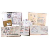 A large quantity of loose enveloped stamps, stock books, First Day Covers etc (boxful)
