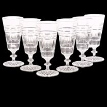 A group of 6 Edinburgh & Leith Champagne glasses, unmarked, H14cm