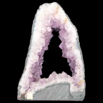 A large amethyst geode, an archway in design, H30cm