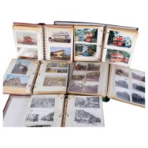 5 photograph albums depicting buses, trams and trains