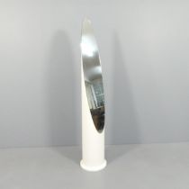 A mid-century Lipstick mirror, in the manner of Roger Lecal. Height 160cm.