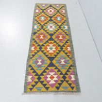 A Maimana Kilim runner. 181x6cm.