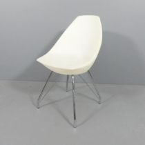 MIDJ - A contemporary Italian Ice chair, by Roberto Foschia with moulded seat on chromed base,