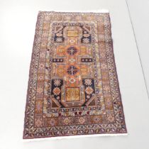 A blue-ground Persian rug. 155x96cm.
