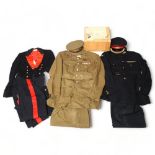 Army uniform of Major JMG McCausland RA, including 2 caps and Mess uniform, circa 1950s