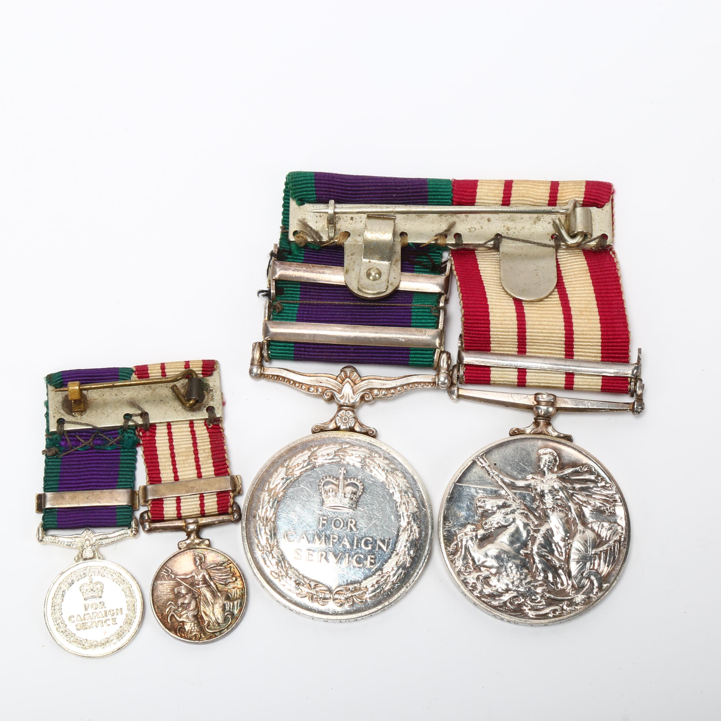 Navy General Service medal with Brunei bar, and Campaign Service medal with Borneo and Malay - Image 2 of 3