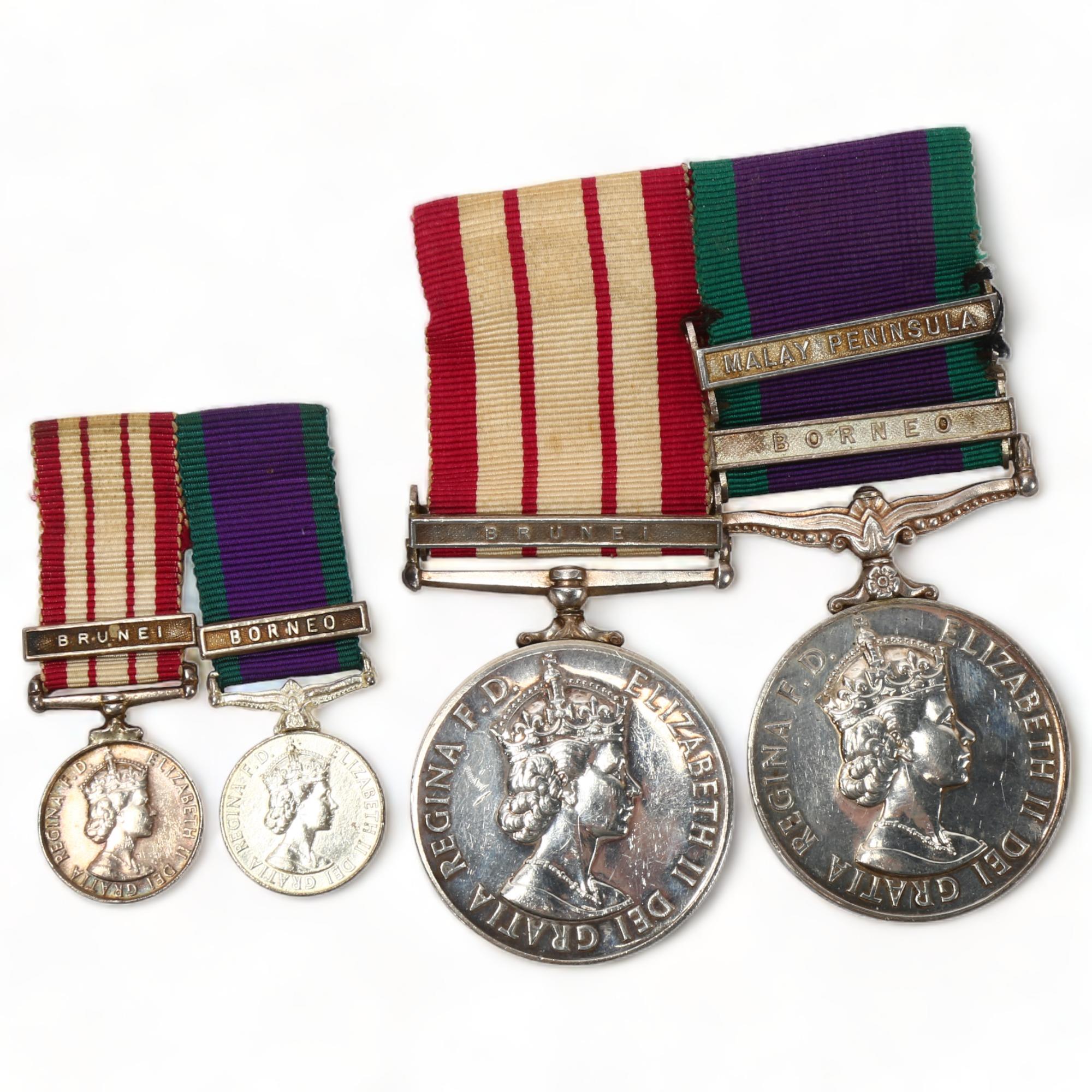 Navy General Service medal with Brunei bar, and Campaign Service medal with Borneo and Malay