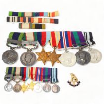 A group of 7 Second War and India Service medals, awarded to Lt-Col HPE Waters, 8th Punjab Regiment,