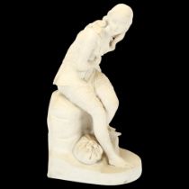 John Bell for Minton China, Parian porcelain figure of Dorothea, height 35cm Good condition, no