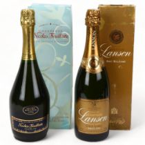2 bottles of vintage Champagne, Nicolas Feuillatte Cuvee Speciale 1996. Lanson Gold Label Brut 1994,