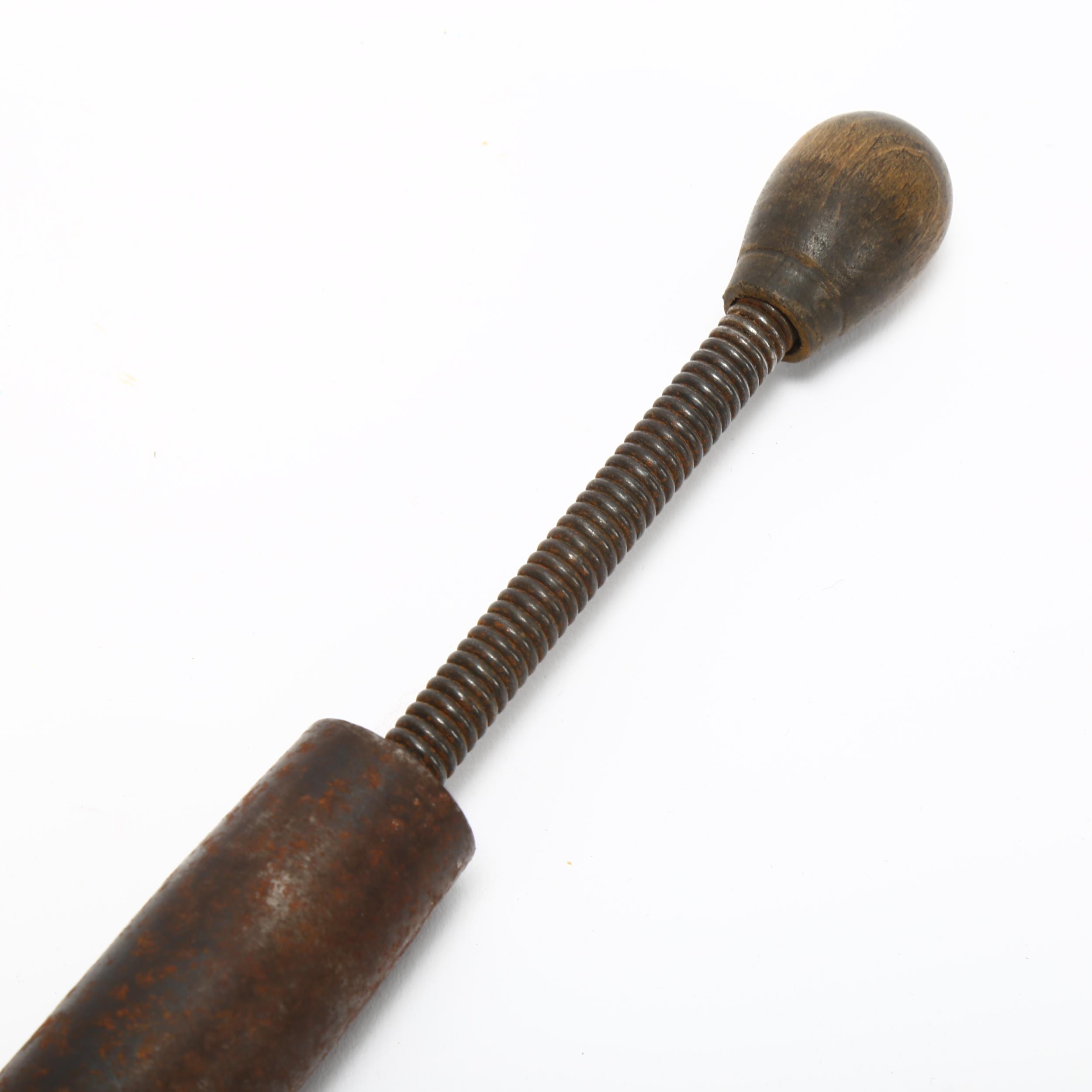 A Second World War Special Operations Executive (SOE) retractable spring cosh, in metal case, - Image 3 of 3