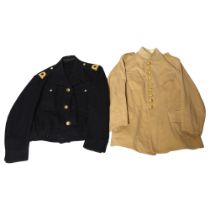 A rare Great War Period French formal tunic, and a Second War Royal Navy jacket dated 1944 (2)