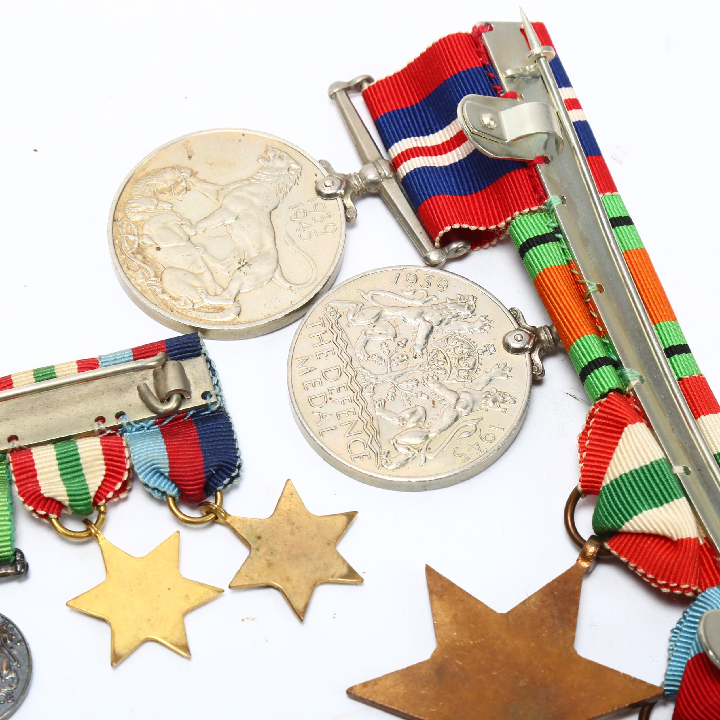 A group of 4 Second War Service medals and miniatures - Image 3 of 3