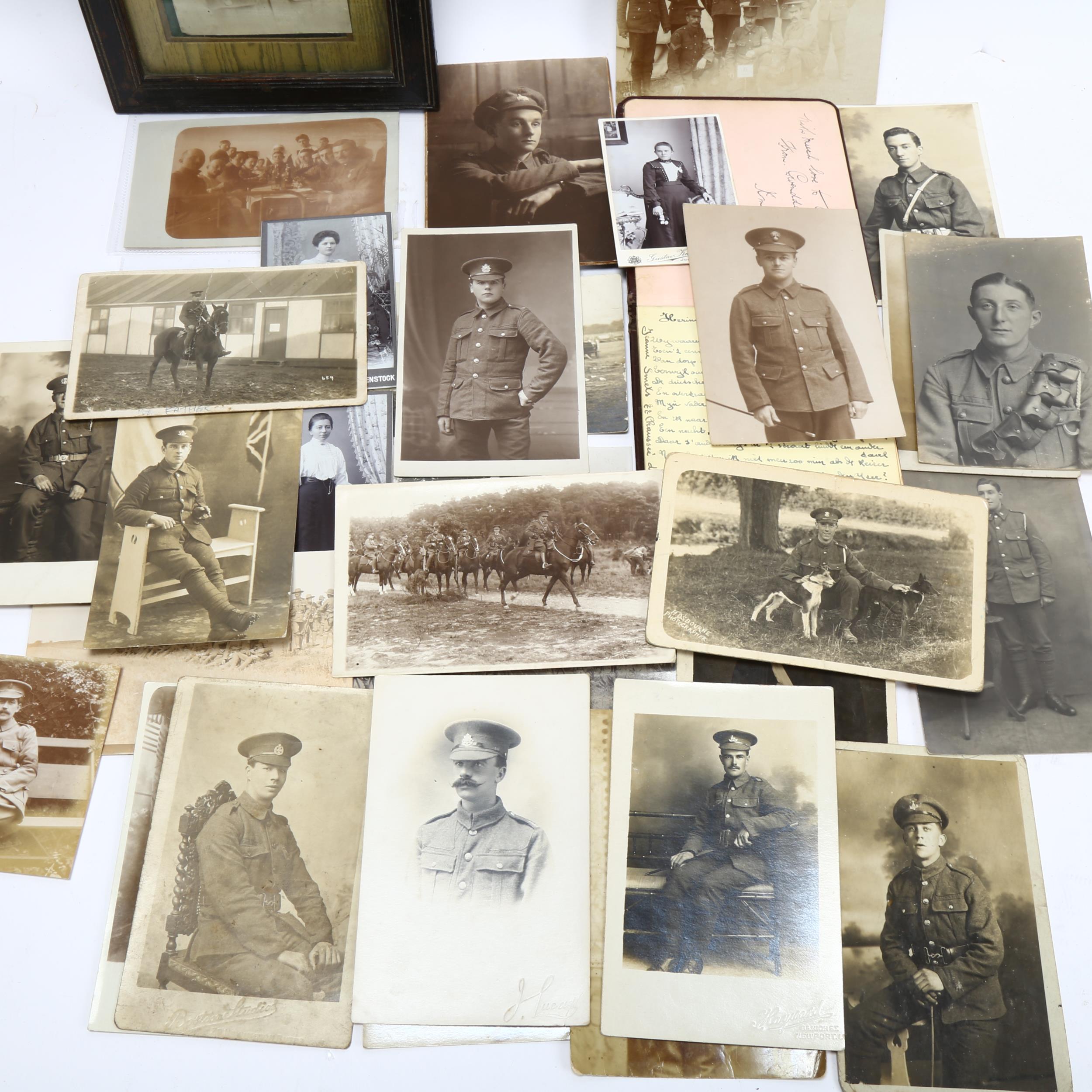 A group of Great War photographs, postcards, autograph album etc - Image 2 of 3