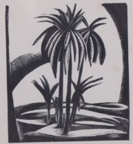 Paul Nash, Elysium, original woodcut, 1923, from an edition of 1000 copies, Bosphorus Postan W39,