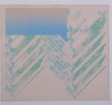 Keith Milow (born 1945), abstract composition, print, artist's proof, signed in pencil, 1967, 40cm x