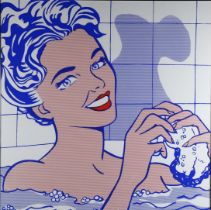 Roy Lichtenstein (1923 - 1997), Woman In Bath (1963), colour serigraph/screen print, unsigned,