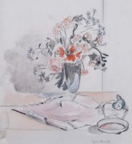 Enid Marx (1902 - 1998), vase of flowers, Painswick, 1927, watercolour, signed, 32cm x 28cm, framed,