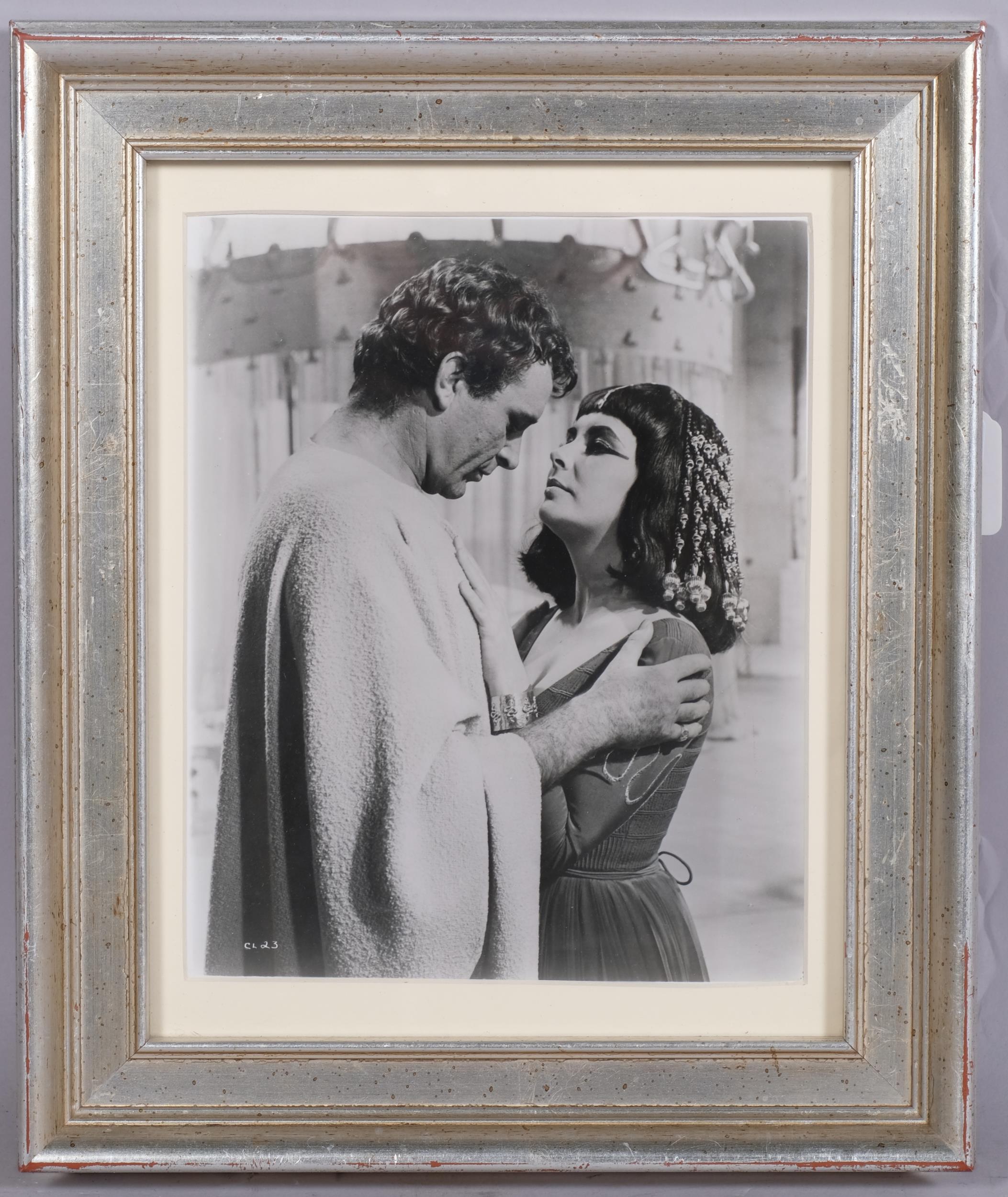 Original vintage silver gelatin photograph, Elizabeth Taylor and Richard Burton from the set of