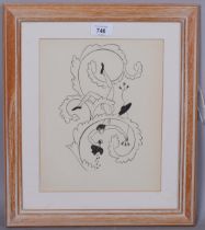 Eric Gill, Henry VIII, wood engraving, 1939, from an edition of 1950, 27cm x 21cm, framed Good