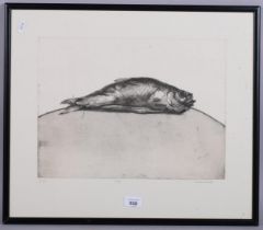 Craig Mulholland (born 1969), fish, etching, signed in pencil, no. 5/15, plate 30cm x 40cm, framed