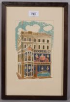 Eric Ravilious (1903-1942), lithograph in colours on paper, Coach Builder, 22cm x 14.5cm, mounted,