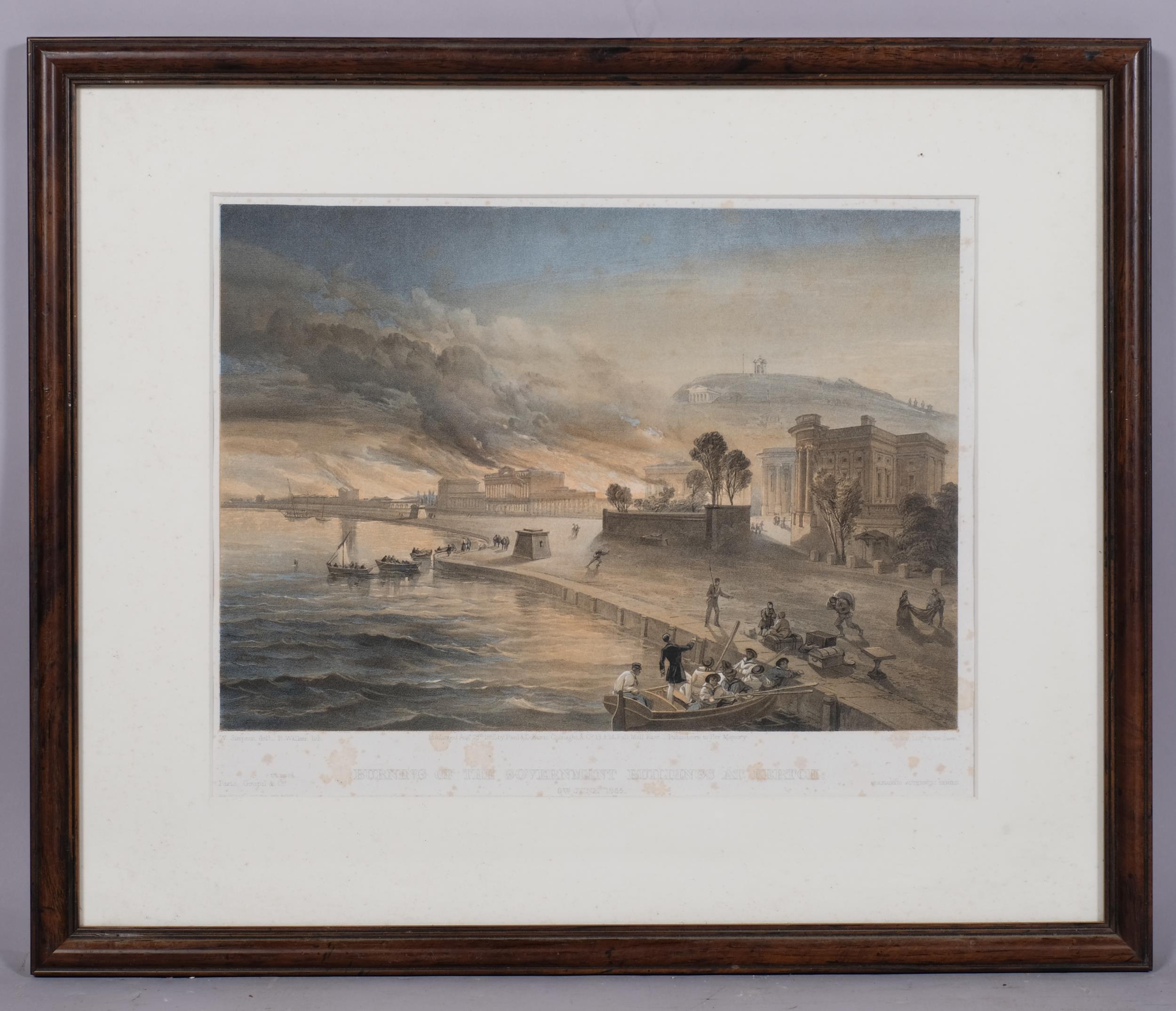 William Simpson, 5 x 19th century Crimean War scenes, published 1855, framed (5) All have some - Image 2 of 4