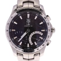 TAG HEUER - a stainless steel Link Calibre S quartz chronograph bracelet watch, ref. CJF7110,